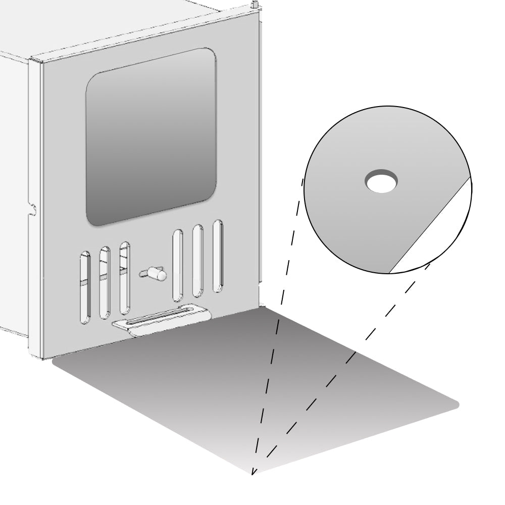 Talerz kominkowy 60x60 cm
