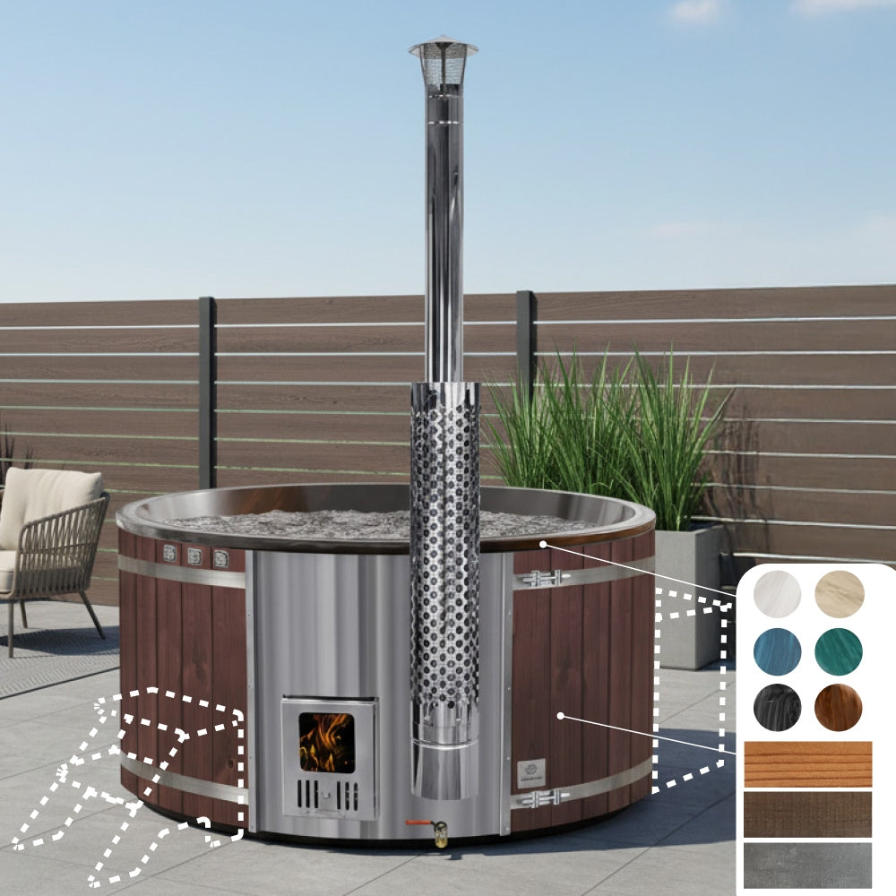 Balia ogrodowa okrągła | Kolory marmurowe | 6-8 osób | Konfigurowalna