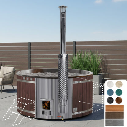 Balia ogrodowa okrągła | Kolory marmurowe | 6-8 osób | Konfigurowalna