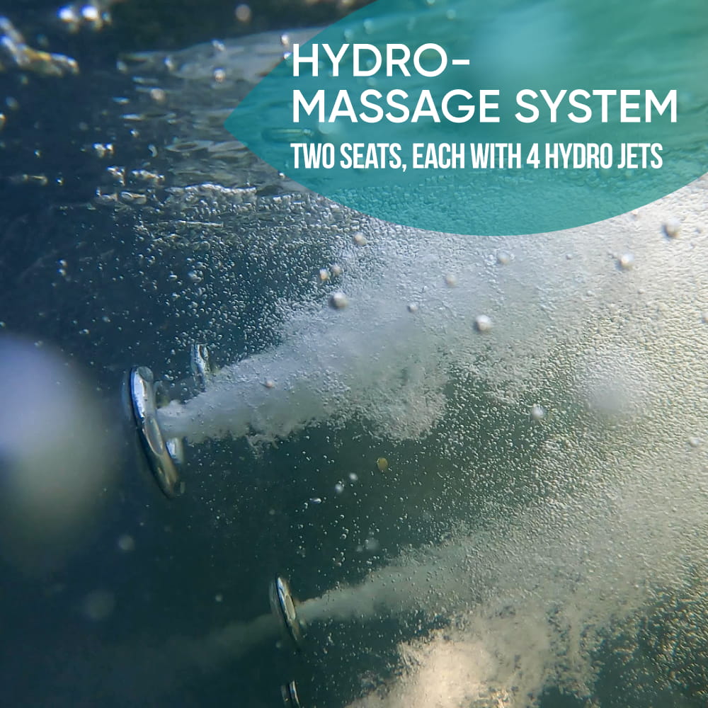 Super Offer Wood Fired Hot Tub with Hydro Jets and filter connections | 4–6 seater