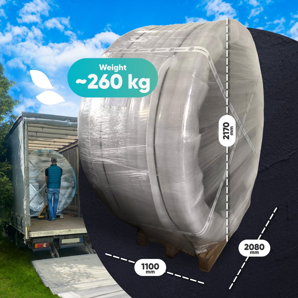 Filtr piaskowy premium balia ogrodowa | zintegrowany piec na drewno | system filtracji | 24 dysze hydromasażowe | dla 4–6 osób