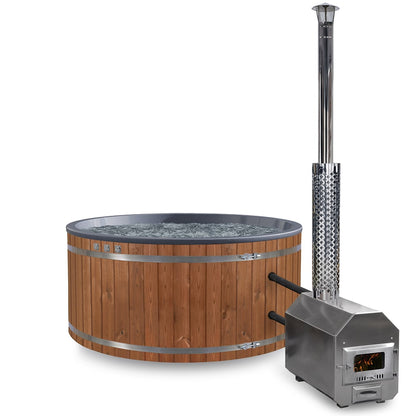 Balia ogrodowa okrągła | Zewnętrzny piec | 6-8 osób | Konfigurowalna