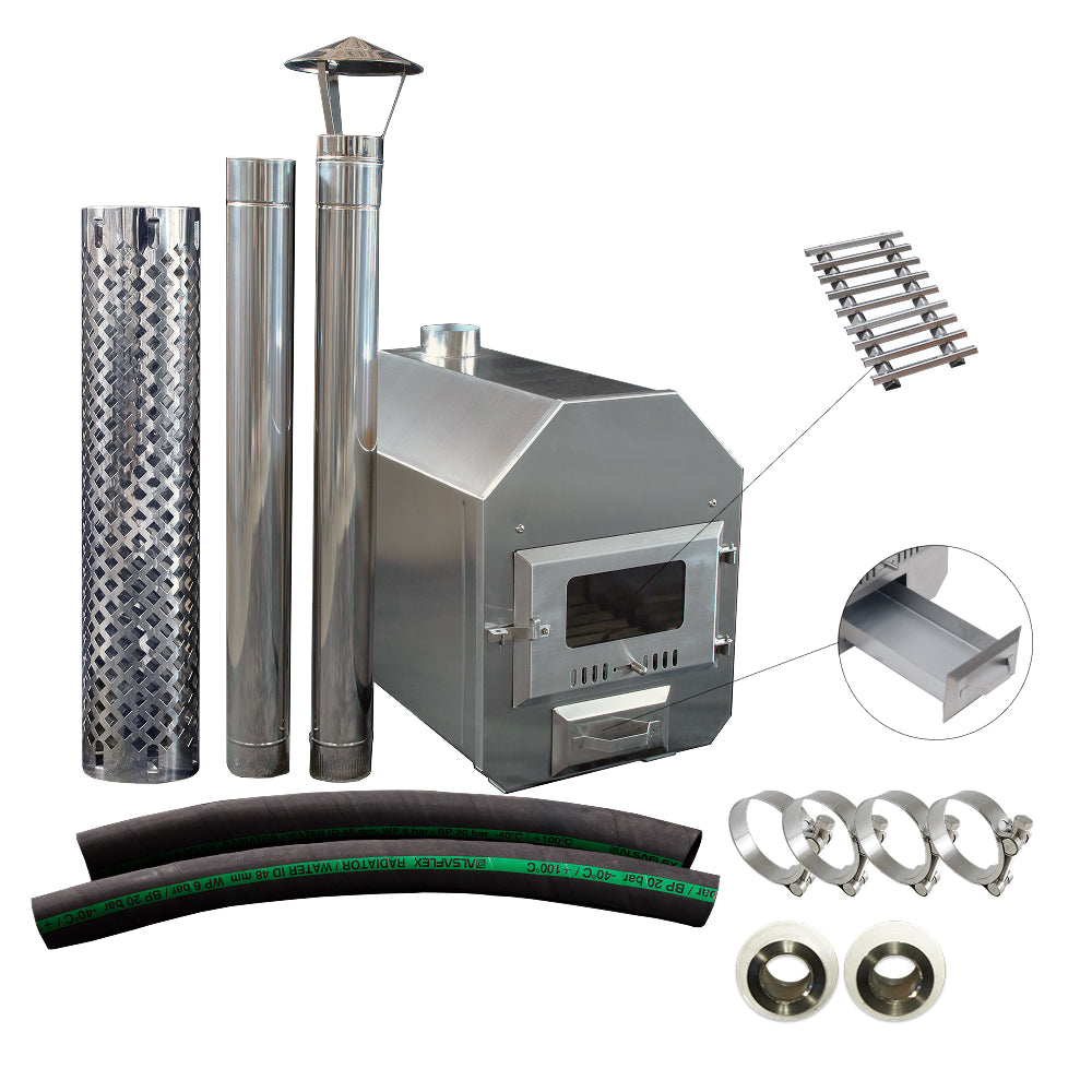 30 kW Stove external UKO Heater Octa M for hot tub | Length 700 mm