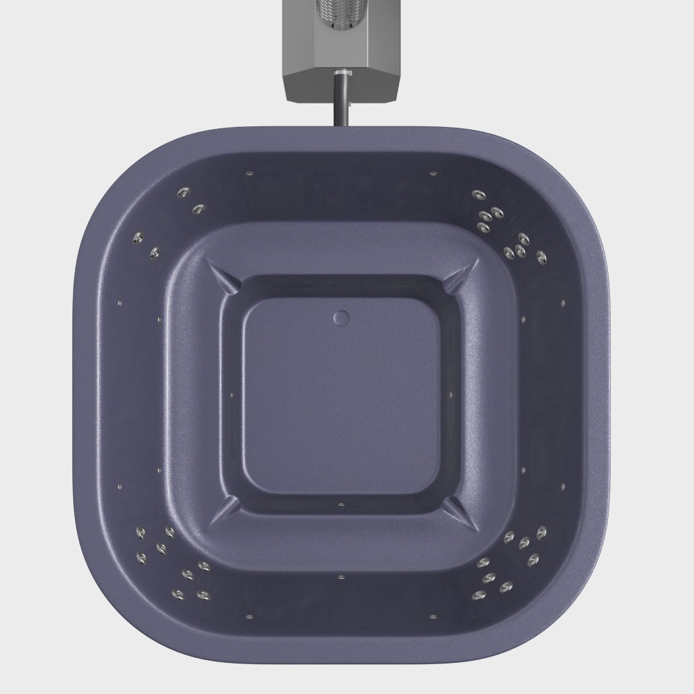 Square Wood Fired Hot Tub for 4-8 | Targeted Massage With 28 Hydro Jets | External Heater