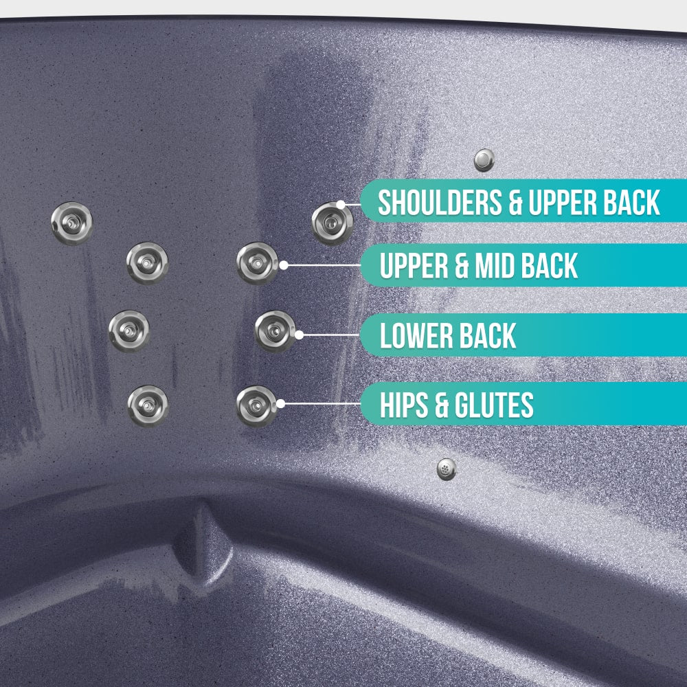 Premium Whirlpool mit Holzofen – 28 Hydro-Jets, Innenofen Horizon | Für 4-8 Personen