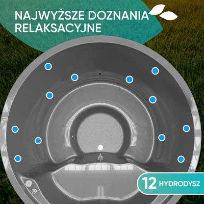 Balia ogrodowa | Premium 180 | Wstępnie skonfigurowany | Szary | Bestseller