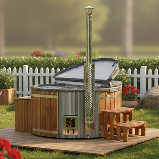 Balia ogrodowa | Szara 6-8 | Filtr piaskowy + UV-C | AISI316