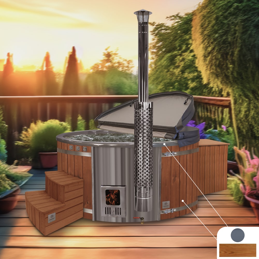 Premium Sand Filter Wood Fired Hot Tub  | Optimal configuration