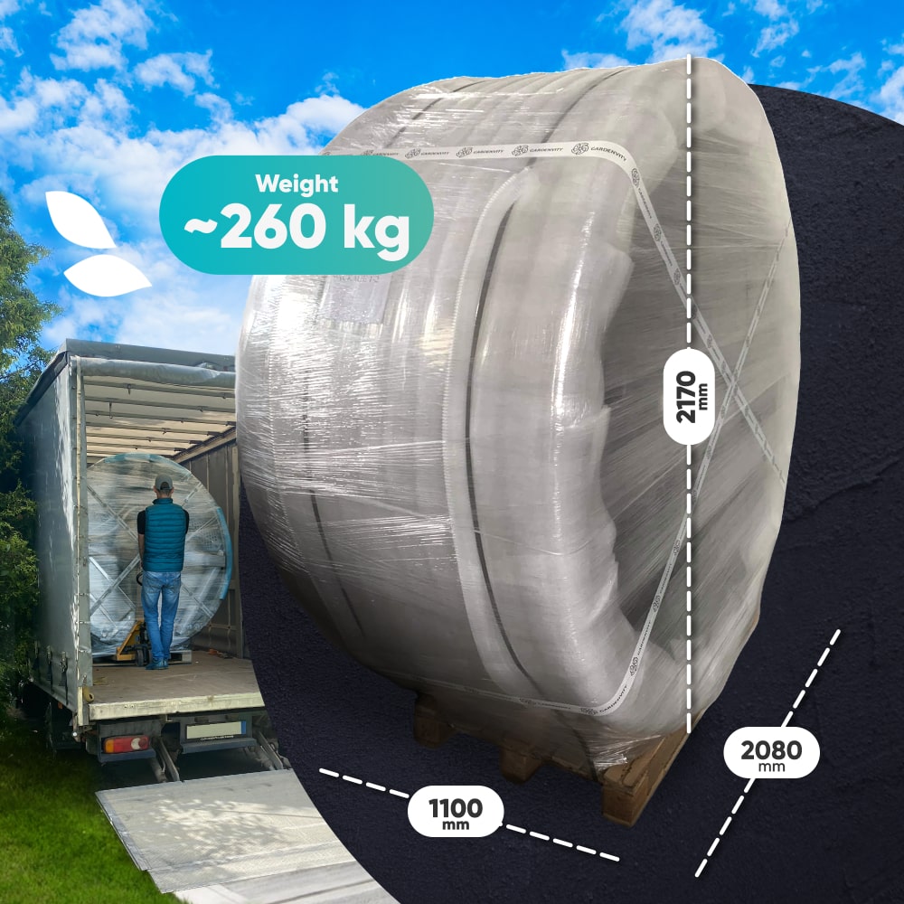 Balia ogrodowa | piec na drewno Horizon™ | filtr piaskowy z lampą UV-C | 16 dysz hydromasażowych | dla 4–8 osób